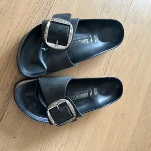 Birkenstock size 38 big buckle slides